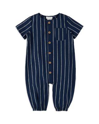Boys' Striped Cross Hatch Coverall - Baby by FIRSTS BY PETIT LEM