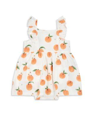 Girls' Peaches Print Bodysuit Dress - Baby by FIRSTS BY PETIT LEM