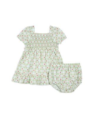 Girls' Strawberry Gingham Print Dress & Diaper Cover Set - Baby by FIRSTS BY PETIT LEM