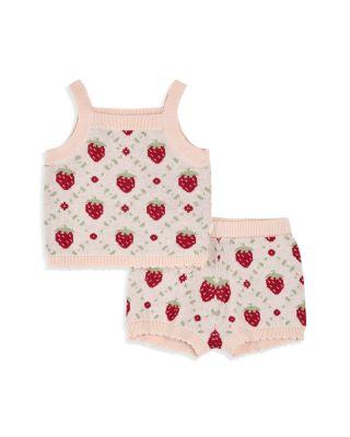 Girls' Strawberry Knit Top & Shorts Set - Baby by FIRSTS BY PETIT LEM