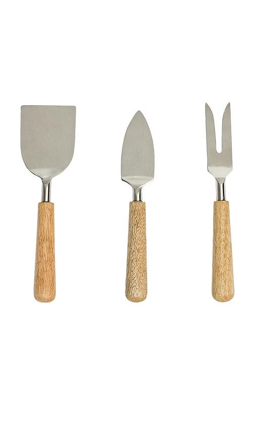 Fish's Eddy Boxed Cheese Set in Metallic Silver by FISH'S EDDY