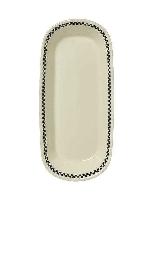 Fish's Eddy Checkerboard Celery Tray in Cream by FISH'S EDDY