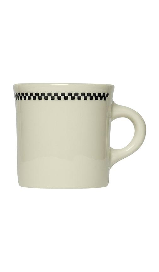 Fish's Eddy Checkerboard Diner Mug in Cream by FISH'S EDDY