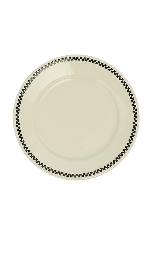 Fish's Eddy Checkerboard Small Plate in Cream by FISH'S EDDY