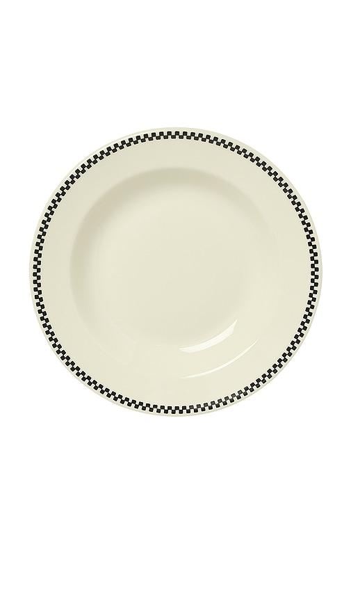 Fish's Eddy Checkerboard Soup Bowl in Cream by FISH'S EDDY