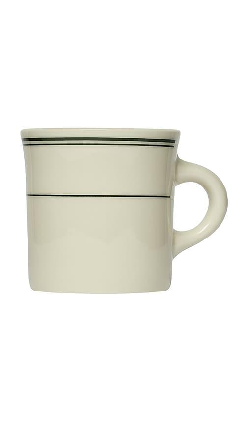 Fish's Eddy Greenband Diner Mug in Cream by FISH'S EDDY