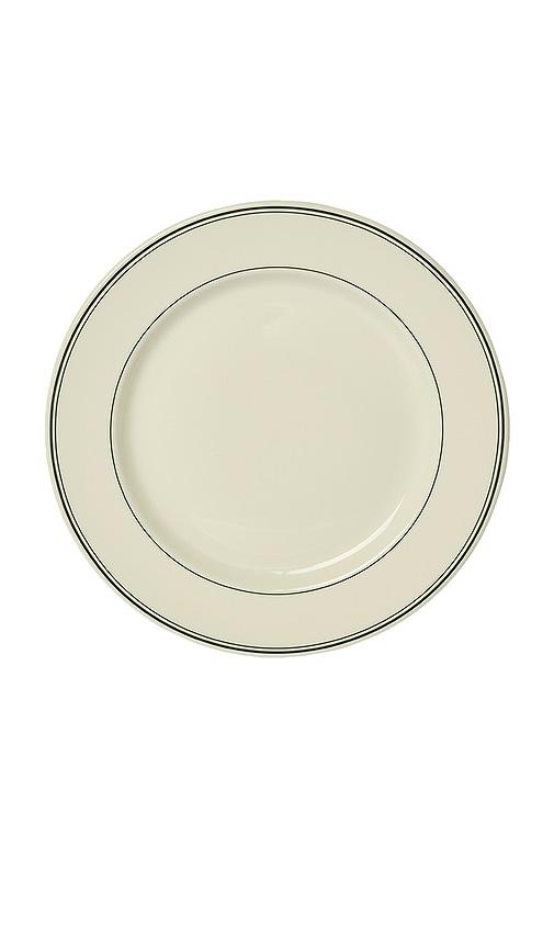 Fish's Eddy Greenband Main Plate in Cream by FISH'S EDDY