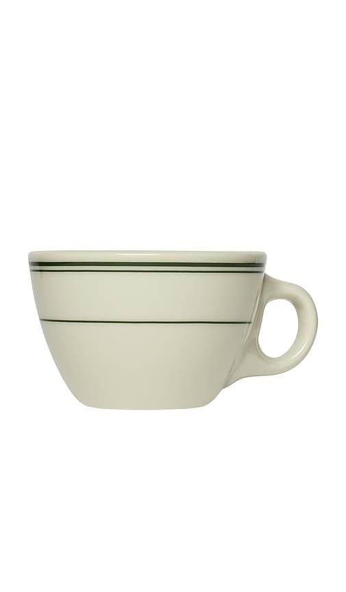 Fish's Eddy Greenband Tea Cup in Cream by FISH'S EDDY