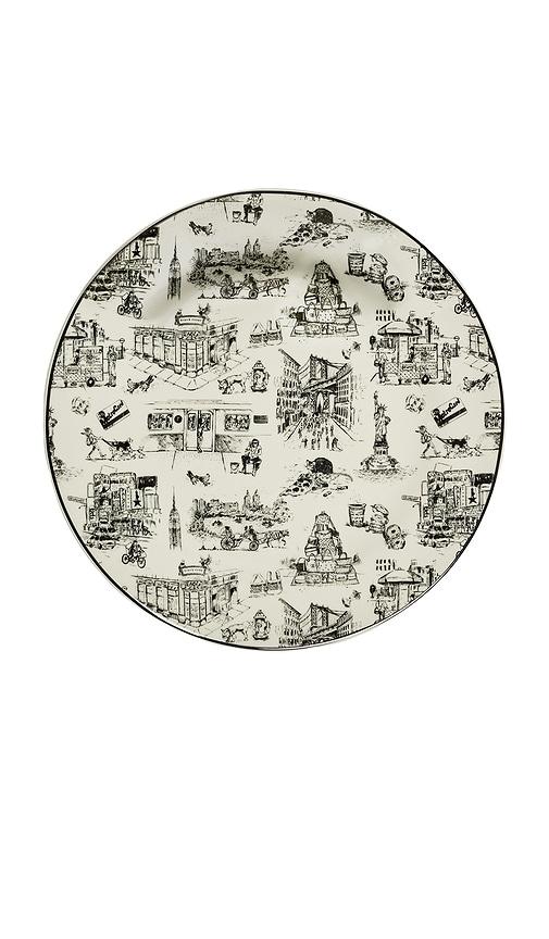 Fish's Eddy NYC Toile Dinner Party Plate in Cream by FISH'S EDDY