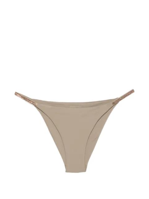 Barrette embellished bikini bottoms by FISICO