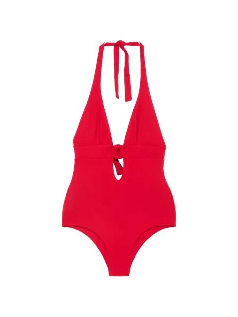 cut-out halterneck swimsuit by FISICO