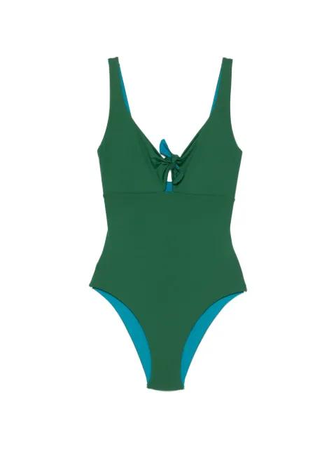 knot-detail swimsuit by FISICO