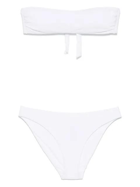 patterned-jacquard bikini by FISICO