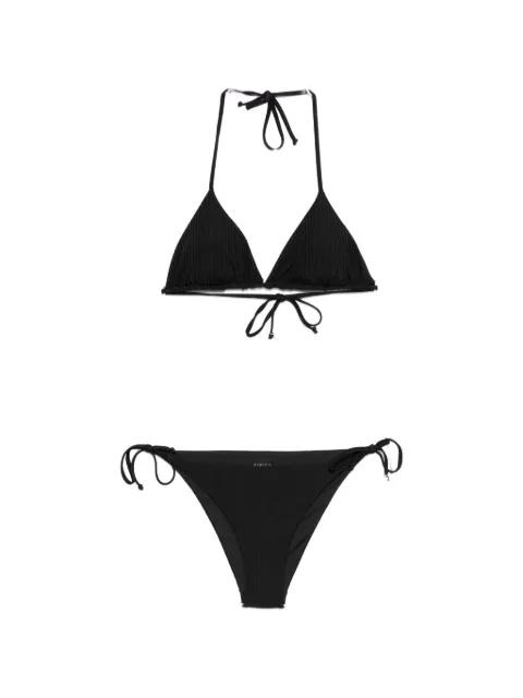 ribbed side-tie bikini by FISICO