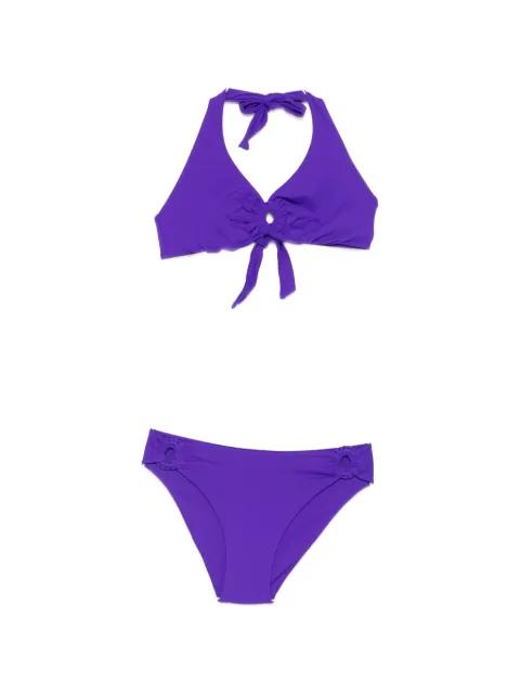 ring-detail halterneck bikini by FISICO