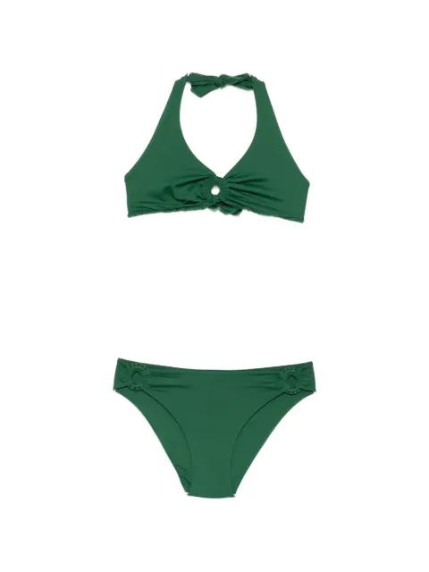 ring-detail halterneck bikini by FISICO
