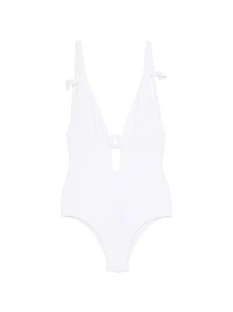 ring-detail swimsuit by FISICO