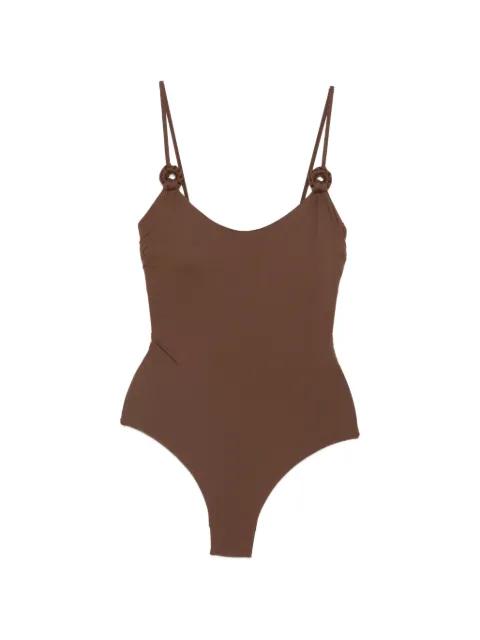 ring-detail swimsuit by FISICO