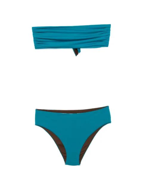 ruched-detail bikini by FISICO