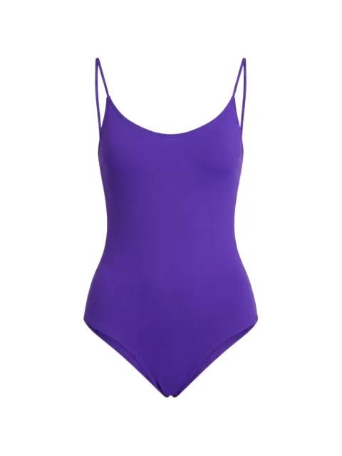 scoop-neck spaghetti-strap swimsuit by FISICO