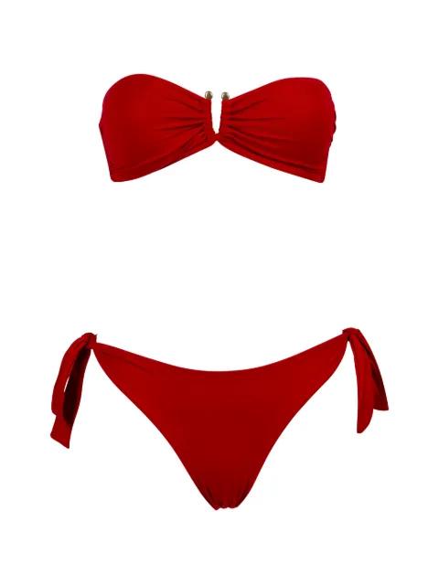 tie red bikini by FISICO