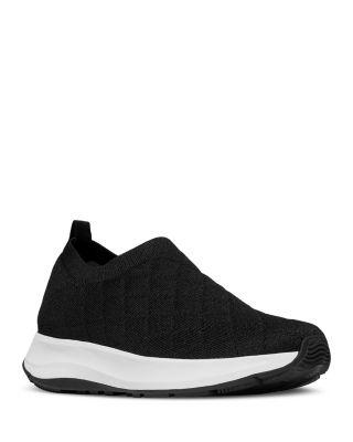 Women's F-Mode Flow Quilted-Knit Slip-On Sneakers by FITFLOP