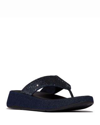 Women's F-Mode Thong Wedge Sandals by FITFLOP