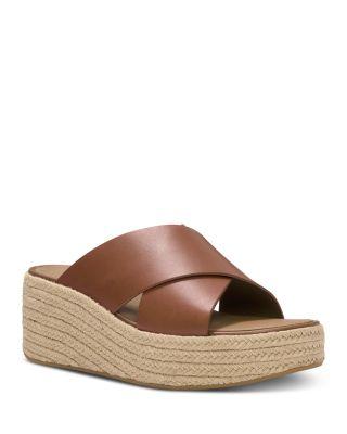 Women's Leather Espadrille Wedge Platform Sandals by FITFLOP
