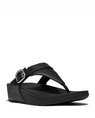 Women's Lulu Leather Wedge Sandals by FITFLOP
