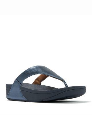 Women's Lulu Slip On Thong Wedge Sandals by FITFLOP