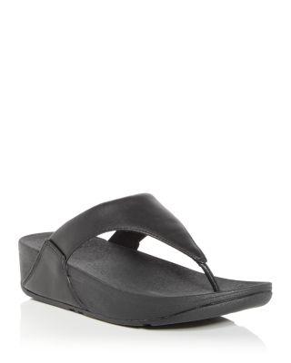 Women's Lulu Thong Wedge Sandals by FITFLOP