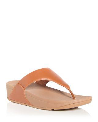 Women's Lulu Thong Wedge Sandals by FITFLOP