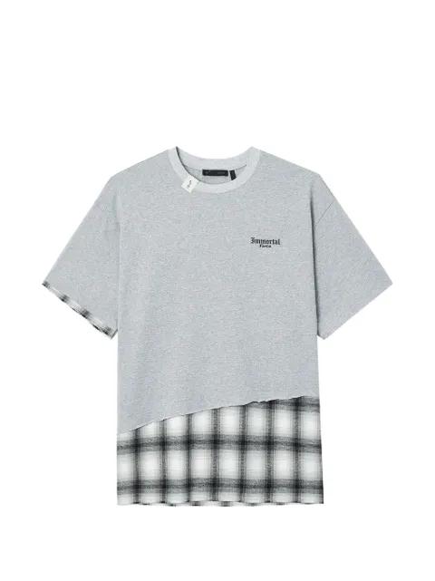 check-panel T-shirt by FIVE CM