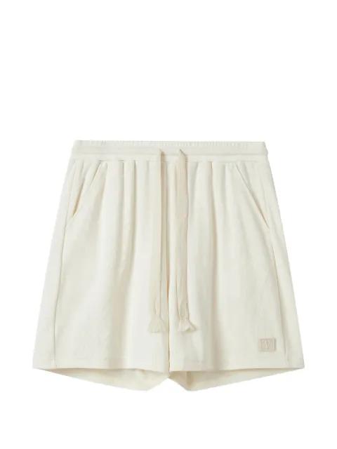 drawstring-detail cotton shorts by FIVE CM