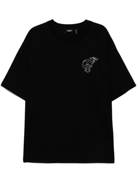 embroidered T-shirt by FIVE CM