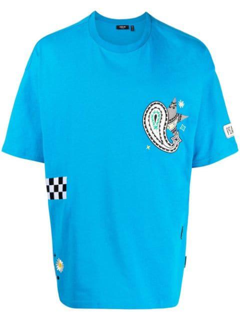 embroidered cotton T-Shirt by FIVE CM