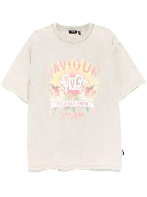 graphic-print T-shirt by FIVE CM