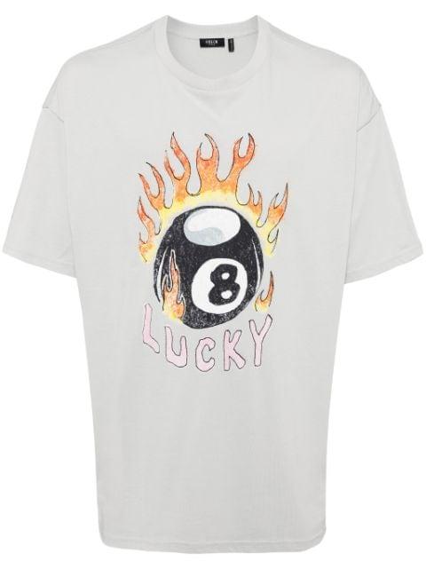 graphic-print cotton T-shirt by FIVE CM