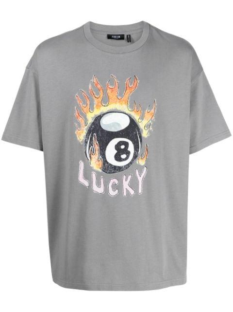 graphic-print cotton T-shirt by FIVE CM