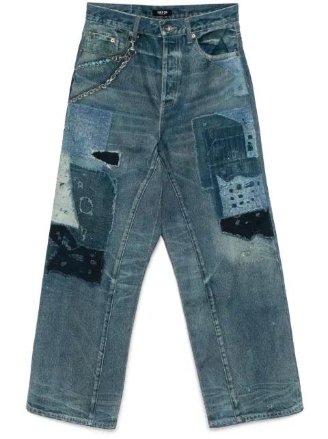 graphic-print jeans by FIVE CM