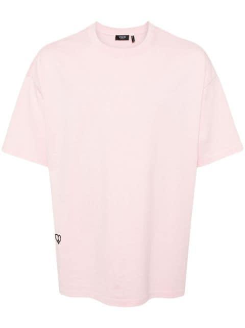 heart-patch cotton T-shirt by FIVE CM