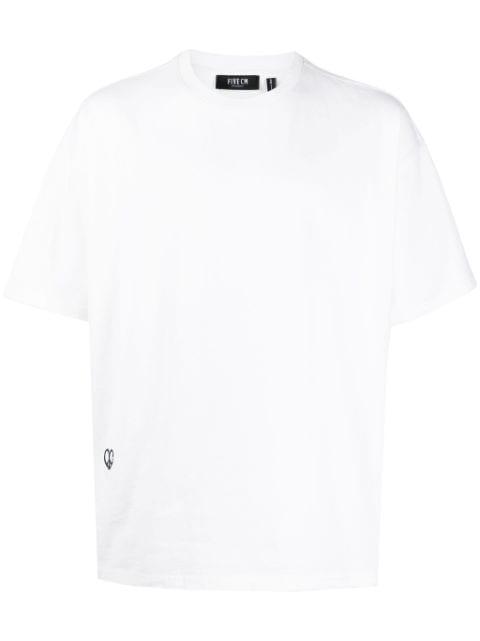 heart peace-print cotton T-shirt by FIVE CM
