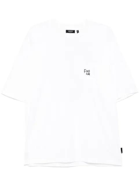 logo-embroidered T-shirt by FIVE CM