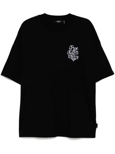 logo-embroidered T-shirt by FIVE CM