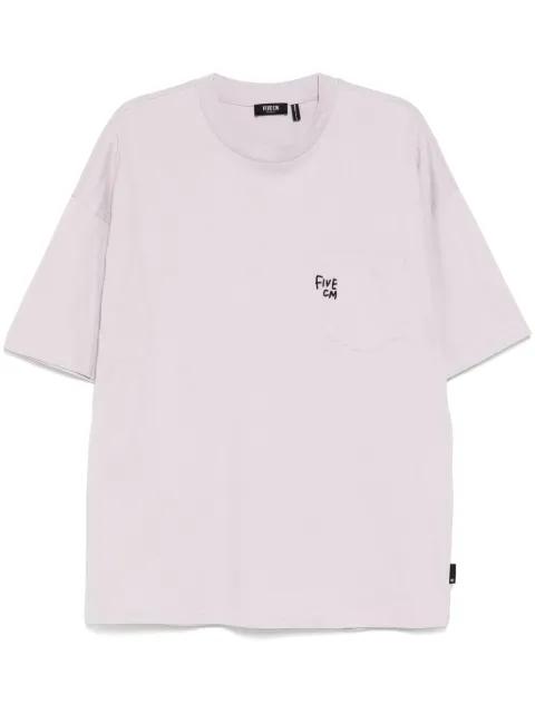 logo-embroidered T-shirt by FIVE CM