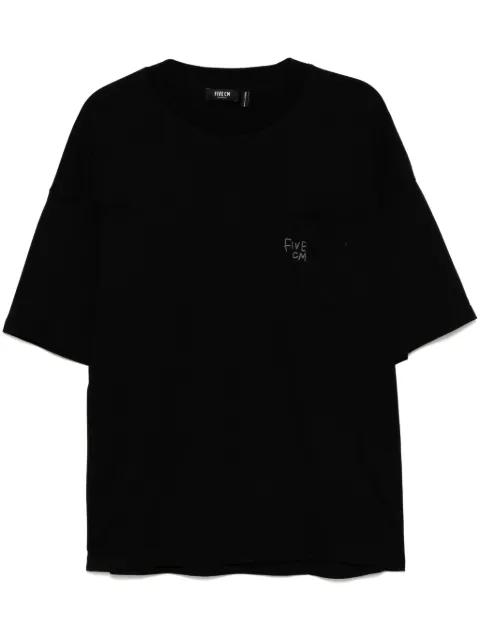 logo-embroidered T-shirt by FIVE CM
