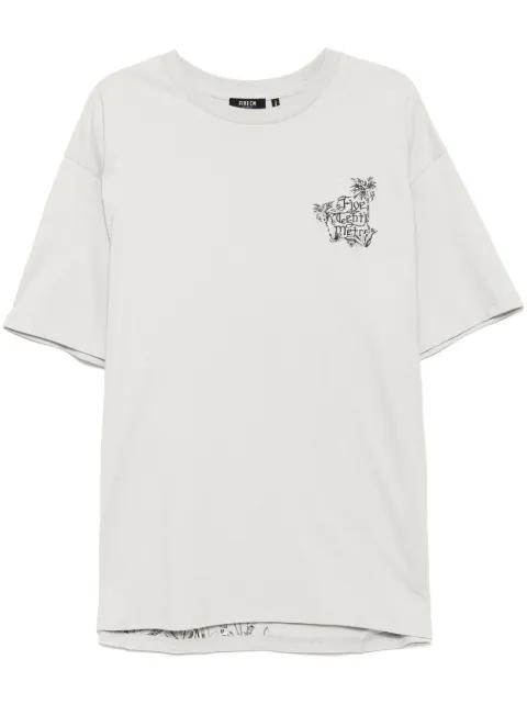 logo-embroidered T-shirt by FIVE CM