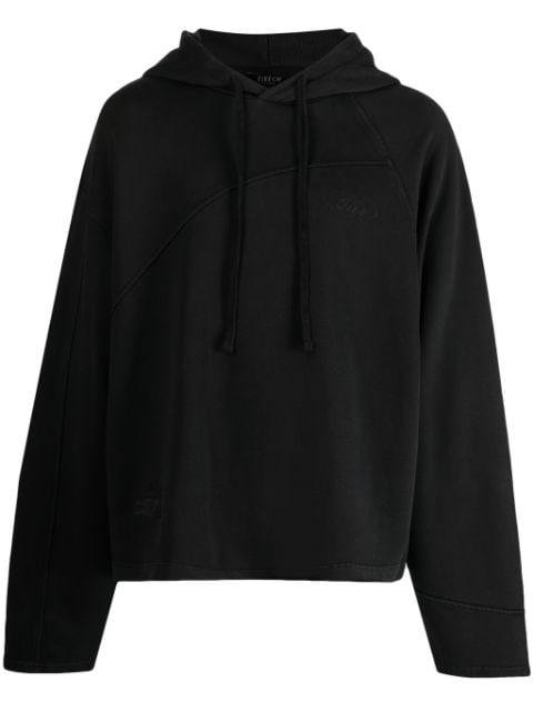 logo-embroidered cotton hoodie by FIVE CM