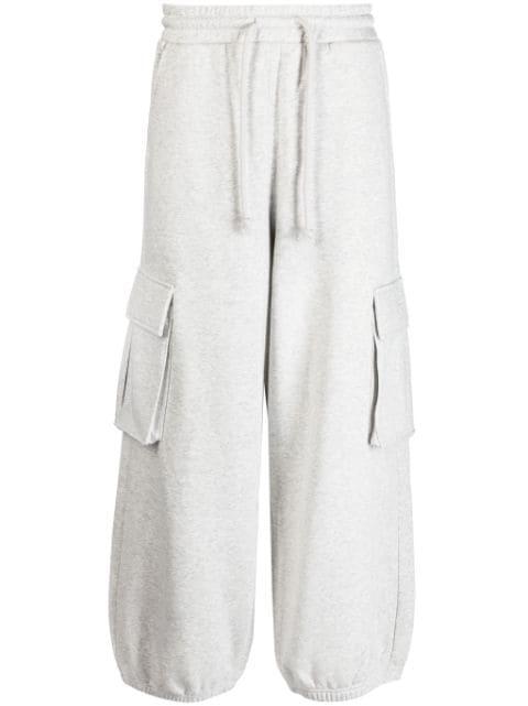 logo-patch cotton-blend track pants by FIVE CM