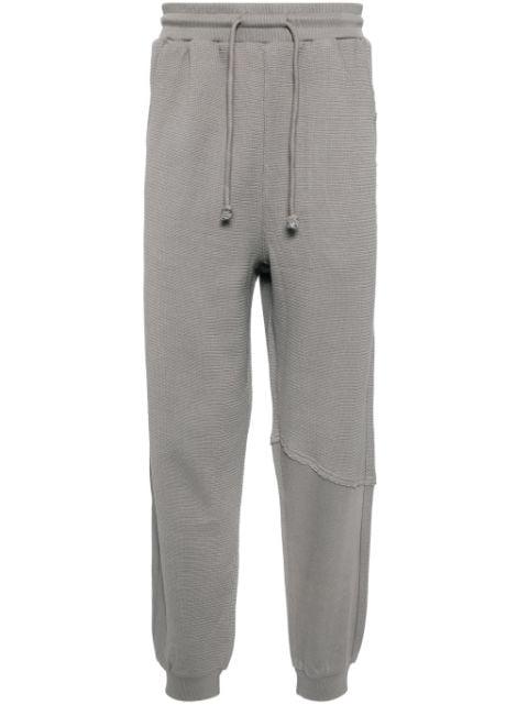 logo-patch cotton track pants by FIVE CM
